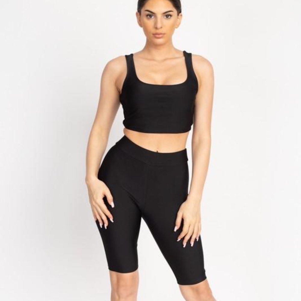 Black Satin Bike Sort Set